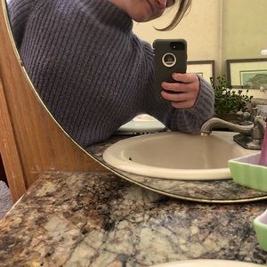 Vintage Mock Neck Sweater Jones New York Lavender